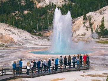 Exploring Yellowstone’s upper geyser basin: home of Old Faithful