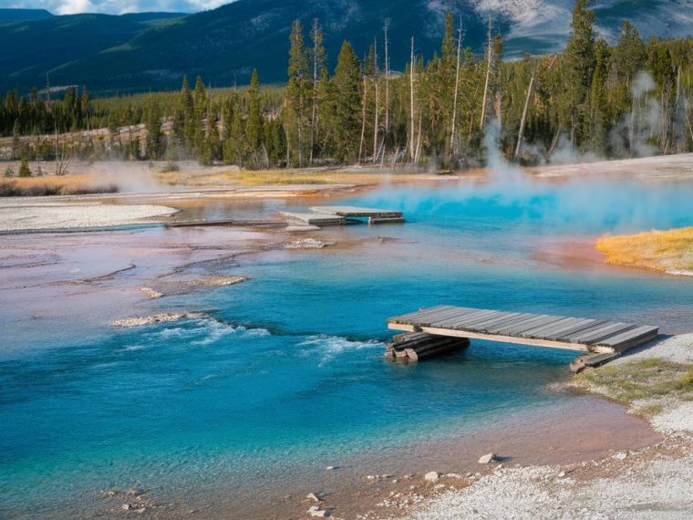 Yellowstone’s Firehole River: geothermal springs and fishing spots