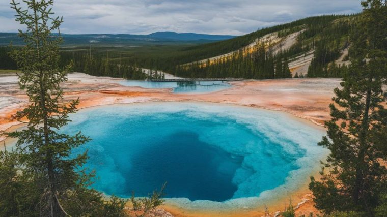 The Sapphire Pool at Biscuit Basin: a stunning geothermal site