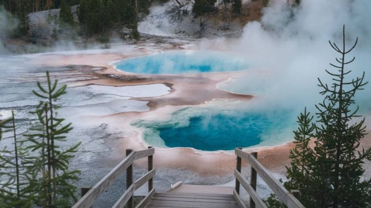 Yellowstone’s west entrance to Fountain Paint Pot: geothermal highlights